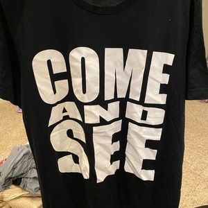 Graffic/word shirt, black, womens